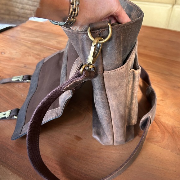 Original vintage leather briefcase - Picture 4 of 5